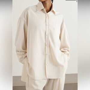 The Frankie Shop Cream Button Down Shirt